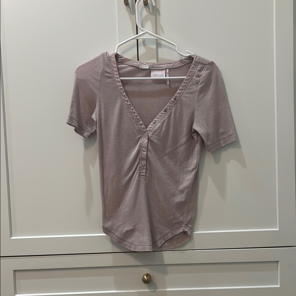 Urban Outfitters Out From Under Everyday Snap Henley Top